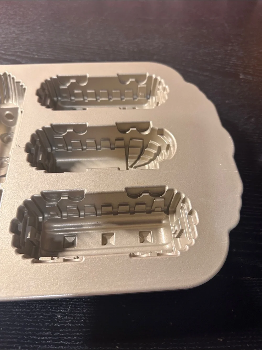 Nordic Ware Locomotive Train Cake Pan Gold Nonstick Aluminum Bakeware Mold